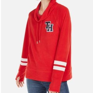 Tommy Hilfiger Sport Red funnel neck fleece‎